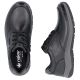 11. Men's comfortable leather shoes, width H, black, Rieker 03607-24