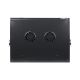 5. Lanberg WF01-6412-10B rack cabinet (12U; 635mm / 600mm / 450mm; wall-mounted; Glass; 19''; black)