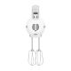 4. Smeg HMF01WHEU hand mixer in cream with a retro 1950s style.