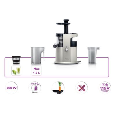 18. ELDOM SLOW JUICER PJ350 250 W BLACK TWO FILTERS NEW GENERATION HEAVY PRESS