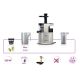 18. ELDOM SLOW JUICER PJ350 250 W BLACK TWO FILTERS NEW GENERATION HEAVY PRESS