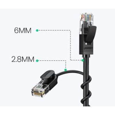 10. Ugreen cable internet network cable Ethernet patchcord RJ45 Cat 6A UTP 1000Mbps 1m black (70332)
