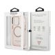 8. Guess GUHMP13LHTCMP iPhone 13 Pro / 13 6.1" pink/pink hard case Gold Outline Translucent MagSafe