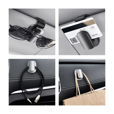 16. Baseus Car Holder Glasses Clip Silver (ACYJN-B0S)