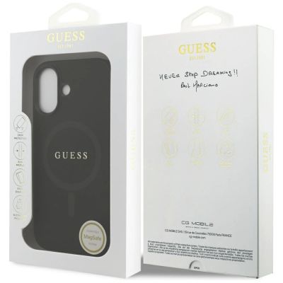 8. Guess Saffiano Classic Logo MagSafe case for iPhone 17 - black