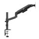4. ERGO OFFICE MONITOR HOLDER / HANGER, 17"-32", 1-10KG, MATTE BLACK, MAX. VESA 100X100 ER-691 B