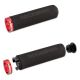 2. Rockbros BT1001BKRD Foam Bicycle Grips for Handlebars – Black and Red