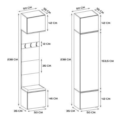 8. HAGA III 2SZ1W SONOMA Wardrobe