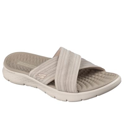 Skechers Women's Flip-Flops GO WALK FLEX SANDAL IMPRESSED 141420 DKTP