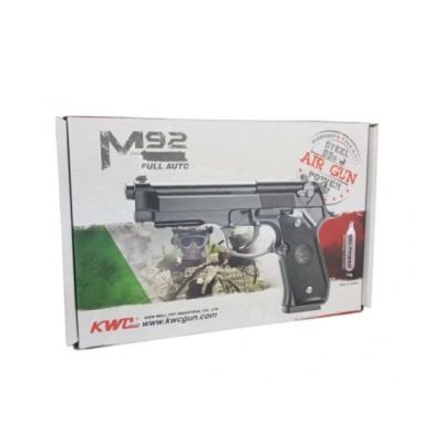 8. RANGER M92 FULL AUTO BLOWBACK air pistol, 4.5 BBs, 18 shots. KWC