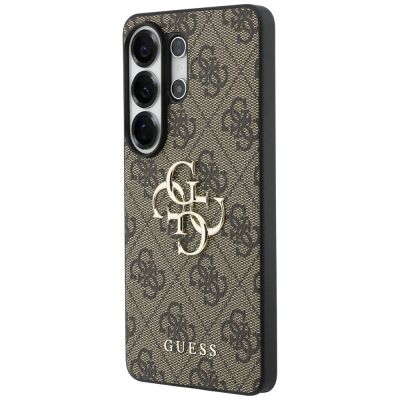 2. Guess 4G Big Metal Logo Case for Samsung Galaxy S26 Ultra - Brown