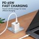 9. Wozinsky WSTCC1 USB-C / USB-C PD 65W cable 1 m long - white