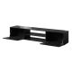 2. TV cabinet SLIDE 200K 200x40xH37 all in black gloss