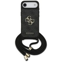 Guess 4G Big Logo Cord Stap Crossbody Case for iPhone Air - Black