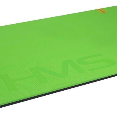 3. HMS Premium MFK01 Green-Black Club Fitness Mat with Holes