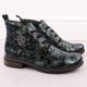 33. Women’s green patent croc ankle boots Rieker 71205-90