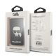 4. Karl Lagerfeld Wallet CardSlot Saffiano Karl`s Head MagSafe Magnetic Phone Wallet - Black