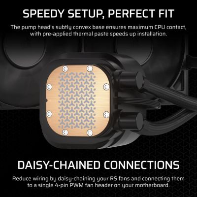 2. CORSAIR NAUTILUS 240, 240mm Radiator, Liquid CPU Cooler