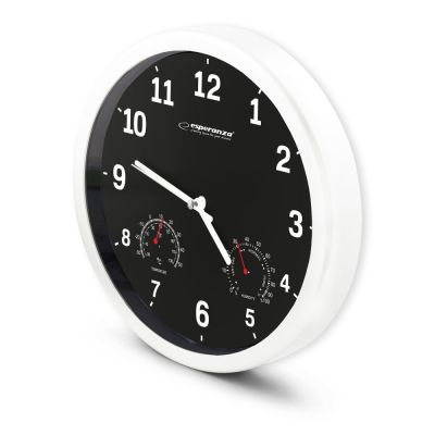 12. Esperanza LYON EHC016K wall clock (black)