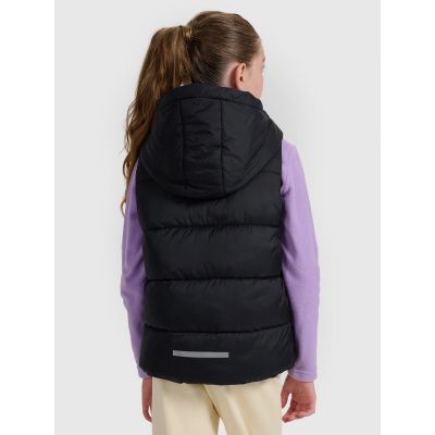 10. Children's down vest with synthetic filling 4F 4FJRAW25TVJAU331-20S