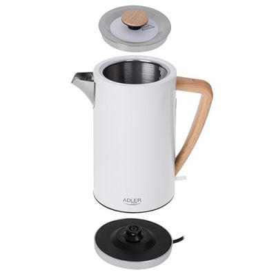 19. Electric kettle ADLER AD 1347w white