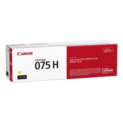 2. Canon 075 H Toner Cartridge 1pc Original Yellow