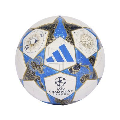 2. adidas UCL Mini 25/26 League Stage Football White, Blue, and Gold JP1544