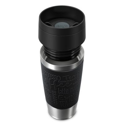 2. EMSA Travel Mug Classic N2020200 travel mug 360 ml Black, Stainless steel Stainless steel