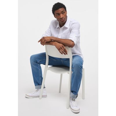 19. Mustang Clemens Linen Cotton Shirt M 1014356-2045