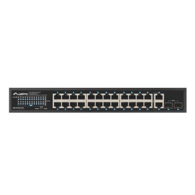 9. LANBERG SWITCH POE RACK 19" 24X 1GB POE+/2X GB/2X SFP 360W RSGE-24P-2GE-2S-360