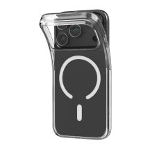 Puro 0.3 MAG Ultra-Slim TPU Case Compatible with MagSafe for iPhone 17 Pro - Transparent