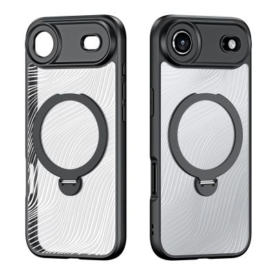 2. Dux Ducis Aimo Mag Case with Magnetic Ring and Stand for iPhone 17 Air – Black