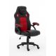 2. Raptor Gaming 437764 Gaming Chair Gaming Chair Upholstered Seat Black, Red