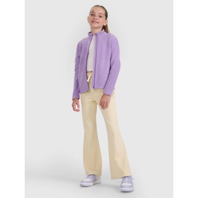 4. Girls’ Slim-Fit Fleece Jacket with Stand-Up Collar 4F 4FJRAW25TFLEF434-51S