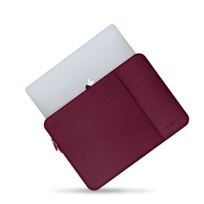 3. Tech-Protect Neoprene Laptop Case 15-16" - Burgundy