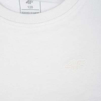 3. Longsleeve 4F F460 girls' T-shirt white 4FJWMM00TLONF460 10S