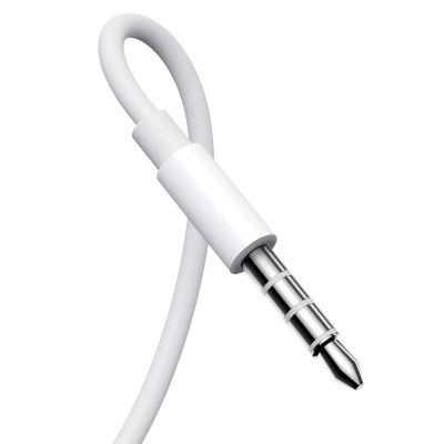 5. Joyroom JR-EW01 in-ear wired mini jack headphones with remote control - white