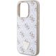 6. Guess 4G Triangle Metal Logo Case for iPhone 15 Pro - White
