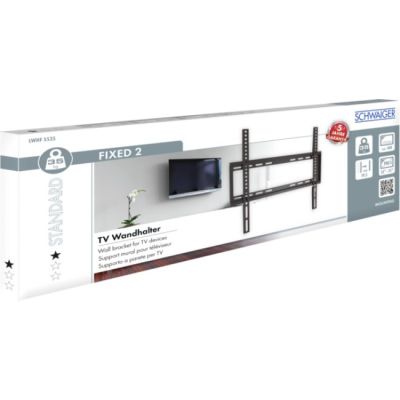 3. Fixed wall mount for 32-75" Schwaiger TV (LWHF5535 513)