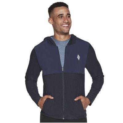 Skechers Ultra Go Lite Full Zip Hoodie MJA268-NVY Navy Blue M