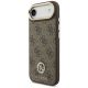 2. Guess 4G Strass Logo & Big Strap Metal Buttons MagSafe Case for iPhone Air - Brown