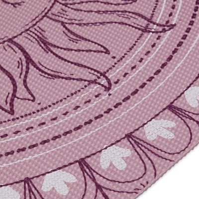 12. Gaiam Here & Now Dusty Rose Yoga Mat 4mm 65272