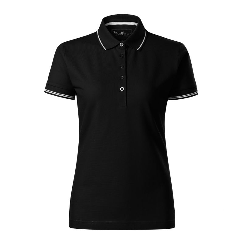4. Malfini Perfection plain polo shirt W MLI-25301 black