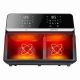 3. ELDOM FAT-FREE FRYER FR200 9 L, 2200W, TWO INDEPENDENT DRAWERS, 8 PROGRAMS, LED DISPLAY, TEMP. 80°C–200°C