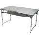 19. FOLDABLE CAMPING TABLE 120x60x70/62/55CM 4 CHAIRS AND SHELF