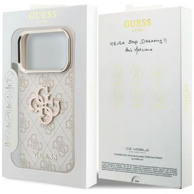 8. Guess 4G & Big Resin Logo Case for iPhone 17 Pro / 18 Pro - Pink
