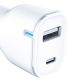 5. 3mk Car Charger 20W PD3.0 QC 3.0 USB 1A1C - White