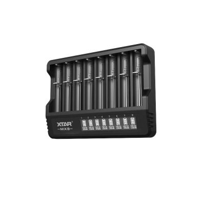 5. XTAR CHARGER FOR LI-ION 3.6V / 3.7V / 1.5V AND 1.2V NI-MH BATTERIES - 8 CHANNELS MX8