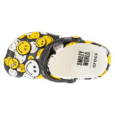 3. Crocs Classic Smiley Clog K 211694-90H Black 32/33