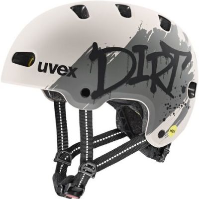3. UVEX Kid 4 Style MIPS Children's Bike Helmet, Dirt Warm Grey